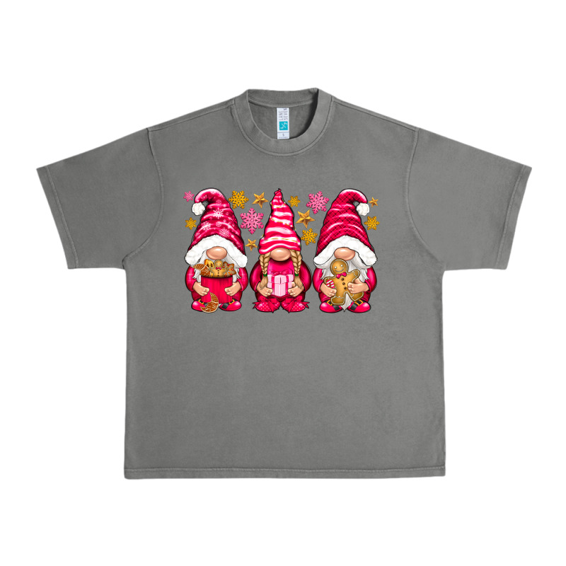 Pink Christmas Gnomes Urban Heavy Tee by NancyCooperArtShop | Teevron