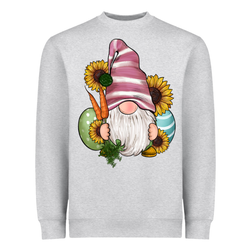 Easter Gnomes Egg Carrot Sunflowers Heavyweight Sweatshirt by RanaPortraitStore | Teevron