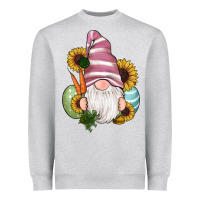 Heather Grey easter gnomes egg carrot sunflowers Heavyweight Sweatshirt - RanaPortraitStore