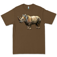 Cacao Rhino Illustrations Premium Tee - LillyAllenDesigns