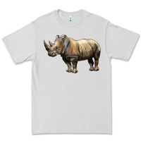 Dove Grey Rhino Illustrations Premium Tee - LillyAllenDesigns