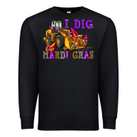 Black i dig mardi gras olivia Premium Sweatshirt - OliviaCreatesArt