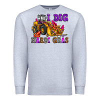 Heather Grey i dig mardi gras olivia Premium Sweatshirt - OliviaCreatesArt