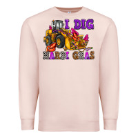 Pale Pink i dig mardi gras olivia Premium Sweatshirt - OliviaCreatesArt