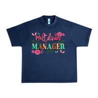 Navy meltdown manager Urban Heavy Tee - JahusDesignShop
