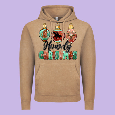 Howdy Christmas Vintage Hoodie Designed By Maliassmallbusiness