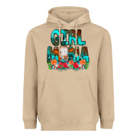 Mushroom Girl Mama Flowers Cow Heavyweight Hoodie - CowCowDesign