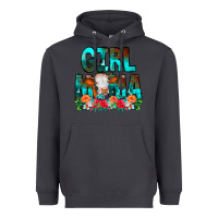 Smoke Girl Mama Flowers Cow Heavyweight Hoodie - CowCowDesign
