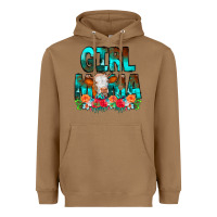 Toasted Coconut Girl Mama Flowers Cow Heavyweight Hoodie - CowCowDesign