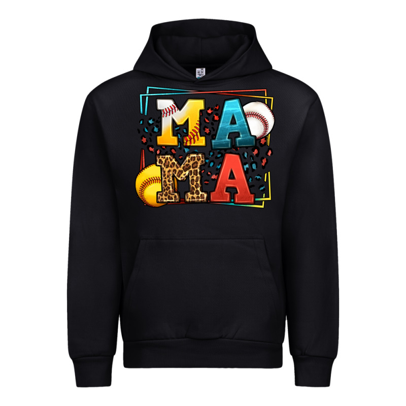 Leopard Softball And Baseball Mama Mother's Day Urban Hoodie by LillyAllenDesigns | Teevron
