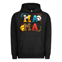 Pigment Black Leopard Softball And Baseball Mama Mother's Day Urban Hoodie - LillyAllenDesigns