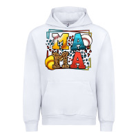 White Leopard Softball And Baseball Mama Mother's Day Urban Hoodie - LillyAllenDesigns
