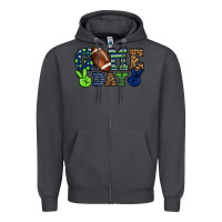 Smoke Game day green and blue team color Zipper Hoodie - HowdyJamesFarm