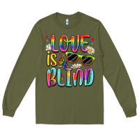 Army Green love is blind Long Sleeve Tee - Artiststas