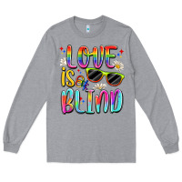 Heather Grey love is blind Long Sleeve Tee - Artiststas