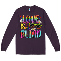 Plum love is blind Long Sleeve Tee - Artiststas