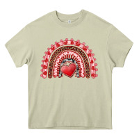 Mossy valentine's day rainbow with heart Heavy Core Tee - AdoDesignShop
