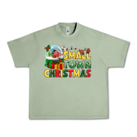 Oil Green Small town Christmas Urban Heavy Tee - NancyCooperArtShop