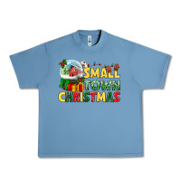 Pebble Blue Small town Christmas Urban Heavy Tee - NancyCooperArtShop