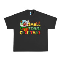 Pigment Black Small town Christmas Urban Heavy Tee - NancyCooperArtShop