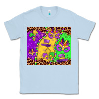 Dusty Blue mardi gras Classic Tee - JahusDesignShop
