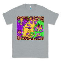 Heather Grey mardi gras Classic Tee - JahusDesignShop