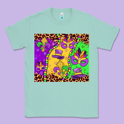 Mardi Gras Classic Tee Designed By Jahusdesignshop