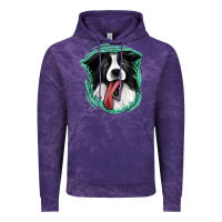 Cloud Purple border collie Vintage Hoodie - Jasminsmagicworld