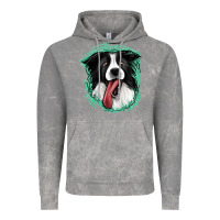Cloud Rock border collie Vintage Hoodie - Jasminsmagicworld