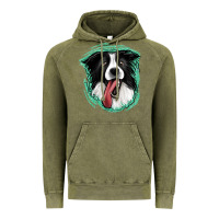 Vintage Olive border collie Vintage Hoodie - Jasminsmagicworld