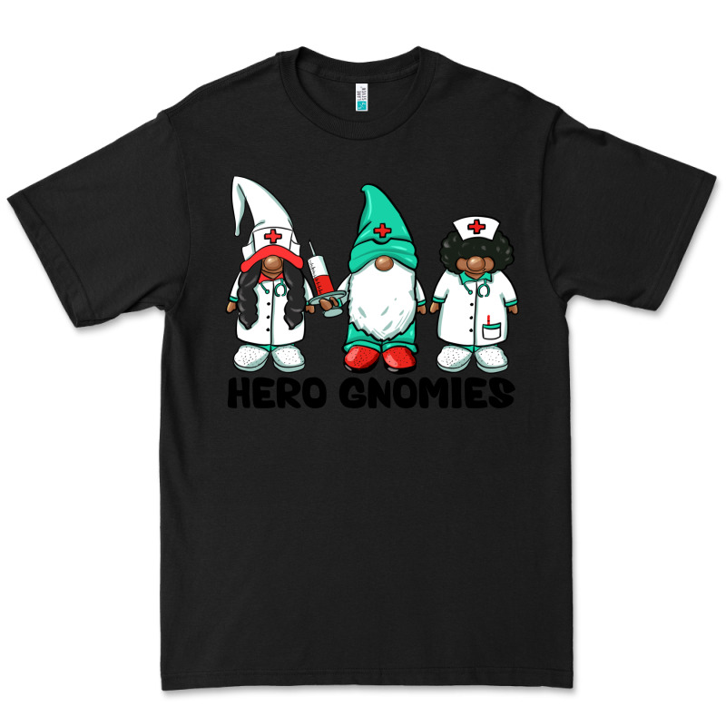 Hero Gnomies African American Nurse Gnomies Medical Gnomies Premium Tee by BarkalooDesign | Teevron