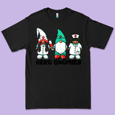 Hero Gnomies African American Nurse Gnomies Medical Gnomies Premium Tee Designed By Barkaloodesign