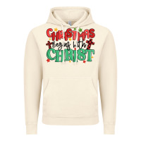 Vintage Artic christmas begins with christ Vintage Hoodie - MaliasSmallBusiness