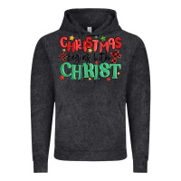Vintage Black christmas begins with christ Vintage Hoodie - MaliasSmallBusiness