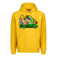 Lemon St. Patrick's Day farm animals Premium Hoodie - CowGirlArtShop