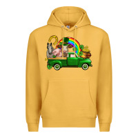 Mustard St. Patrick's Day farm animals Premium Hoodie - CowGirlArtShop