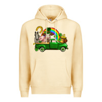 Pina Colada St. Patrick's Day farm animals Premium Hoodie - CowGirlArtShop