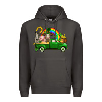 Smoke St. Patrick's Day farm animals Premium Hoodie - CowGirlArtShop