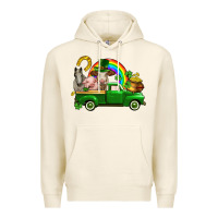 Tofu St. Patrick's Day farm animals Premium Hoodie - CowGirlArtShop