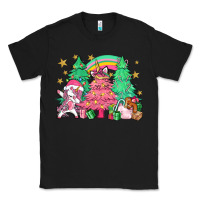 Black Unicorn Christmas trees Classic Tee - NancyCooperArtShop