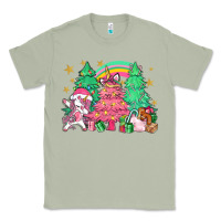 Matcha Unicorn Christmas trees Classic Tee - NancyCooperArtShop