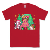 Red Unicorn Christmas trees Classic Tee - NancyCooperArtShop