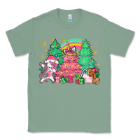Sage Unicorn Christmas trees Classic Tee - NancyCooperArtShop