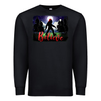 Black bigfoot believe christmas Premium Sweatshirt - FaDigitalArtStudio