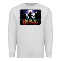 Dove Grey bigfoot believe christmas Premium Sweatshirt - FaDigitalArtStudio