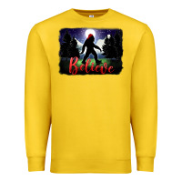 Lemon bigfoot believe christmas Premium Sweatshirt - FaDigitalArtStudio