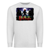 Oatmeal Heather bigfoot believe christmas Premium Sweatshirt - FaDigitalArtStudio