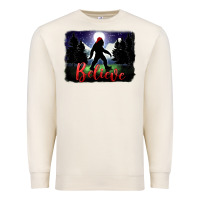 Sandshell bigfoot believe christmas Premium Sweatshirt - FaDigitalArtStudio
