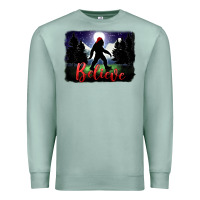 Seafoam bigfoot believe christmas Premium Sweatshirt - FaDigitalArtStudio