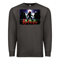 Smoke bigfoot believe christmas Premium Sweatshirt - FaDigitalArtStudio